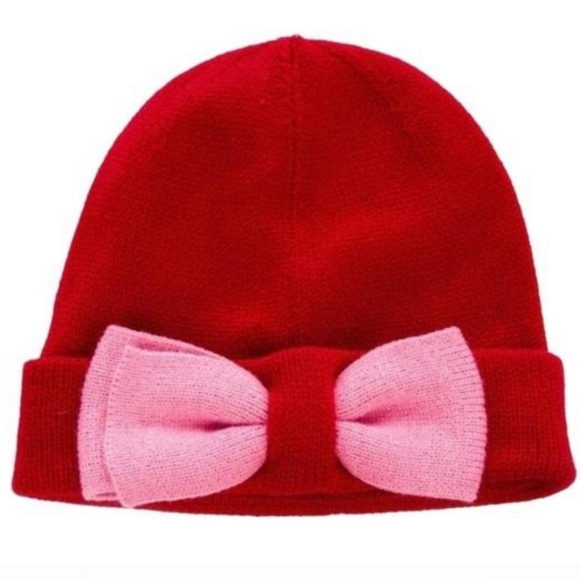 ♠️ Kate Spade Color Block Bow Beanie - Picture 1 of 5